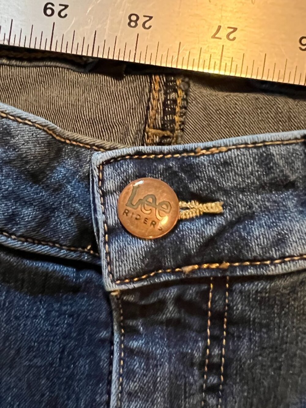 Lee Riders Shape Illusions Slim Fit Mid Rise Bootcut Jeans 16 long - Picture 10 of 12